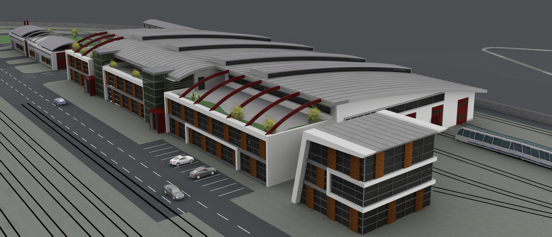 Cezayir Mostaganem Tramwayı İstasyon ve Bakım Binaları